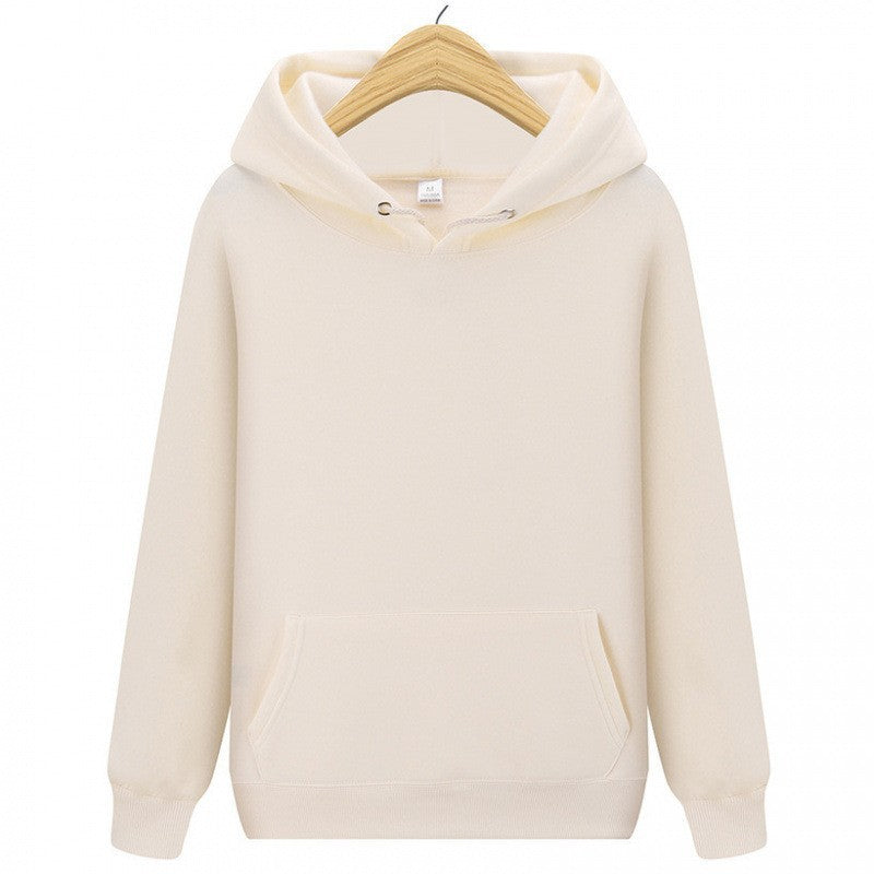 Plain Casual Athletic Pullover Hoodie