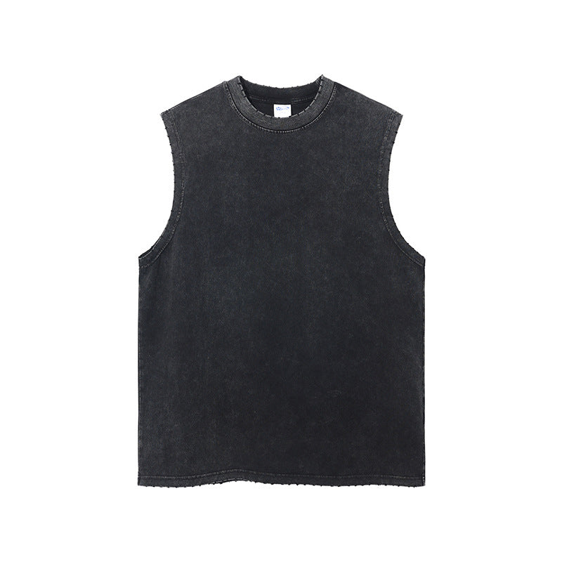 Washed Raw-Hem Tank