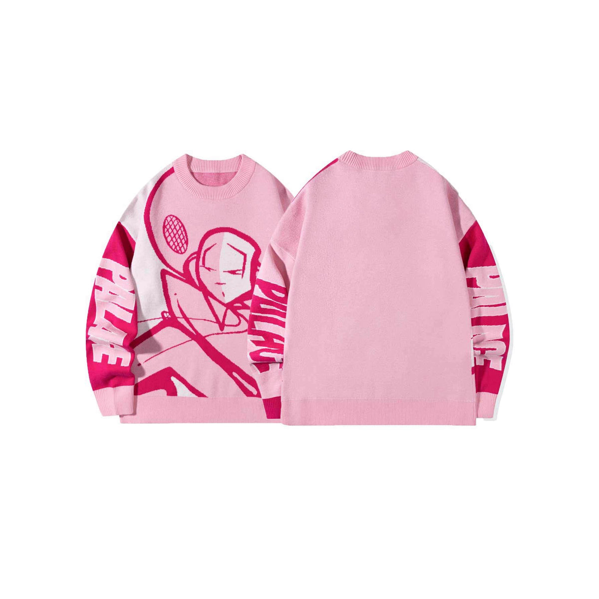 Pink Anime Knit Sweater