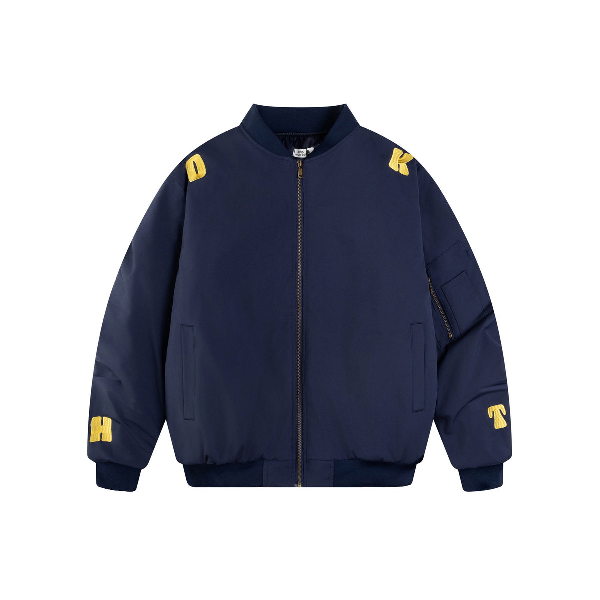 Embroidered Letter Bomber Jacket