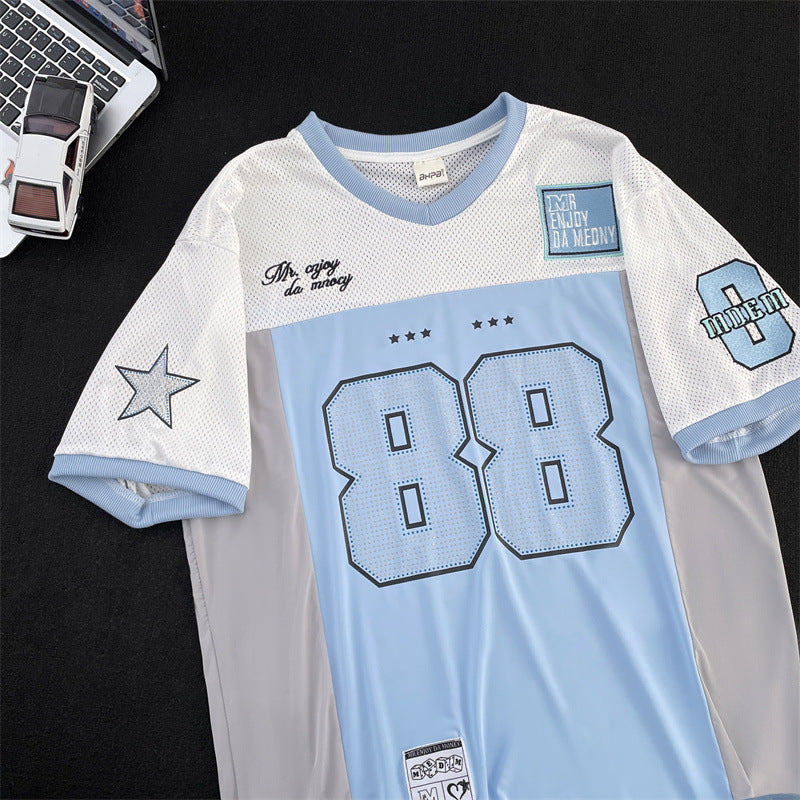 V-neck Casual Jersey