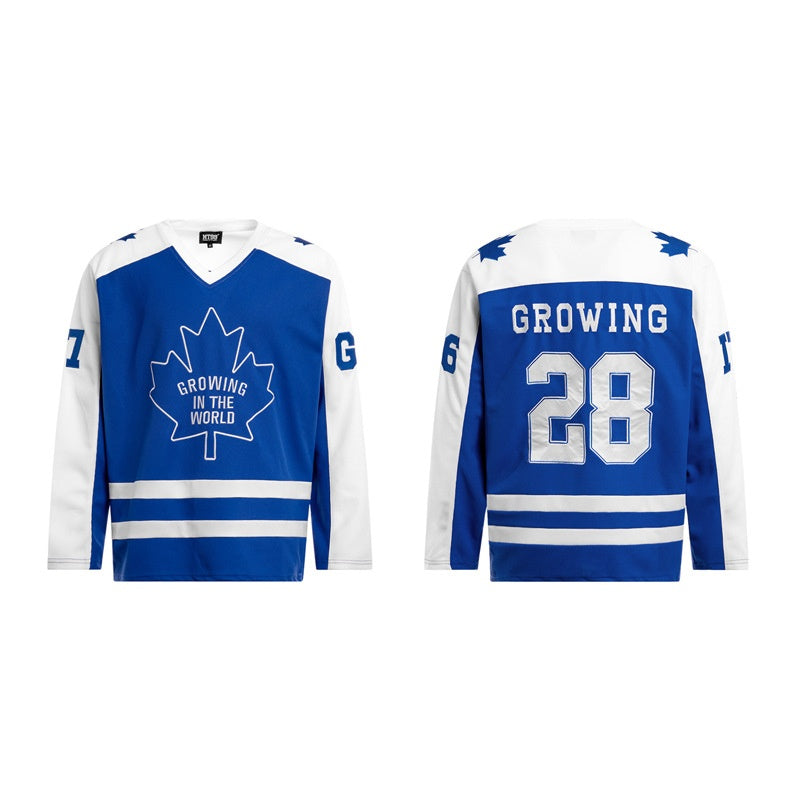 Embroidered Color Block Jersey