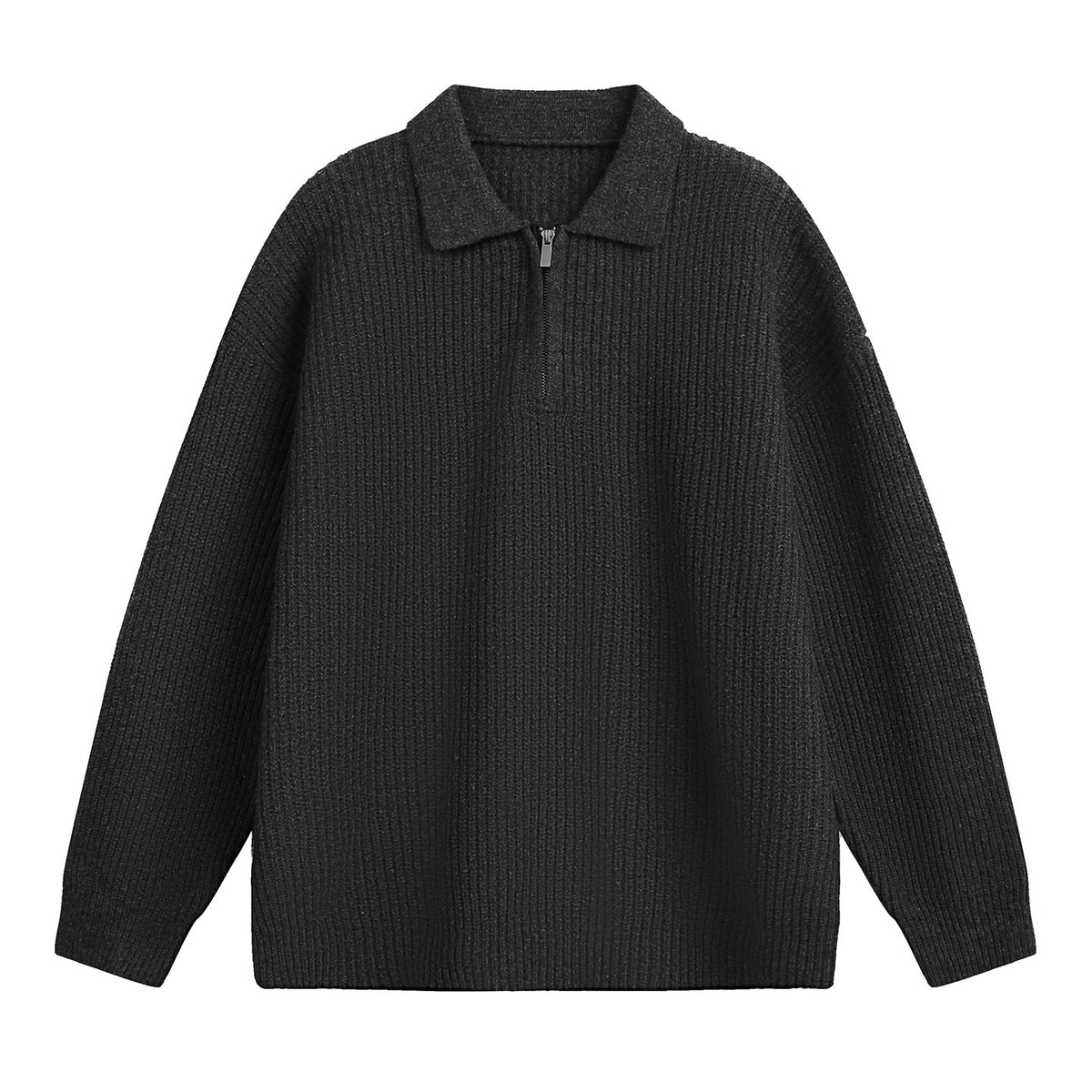 Half-Zip Knit Polo Sweater