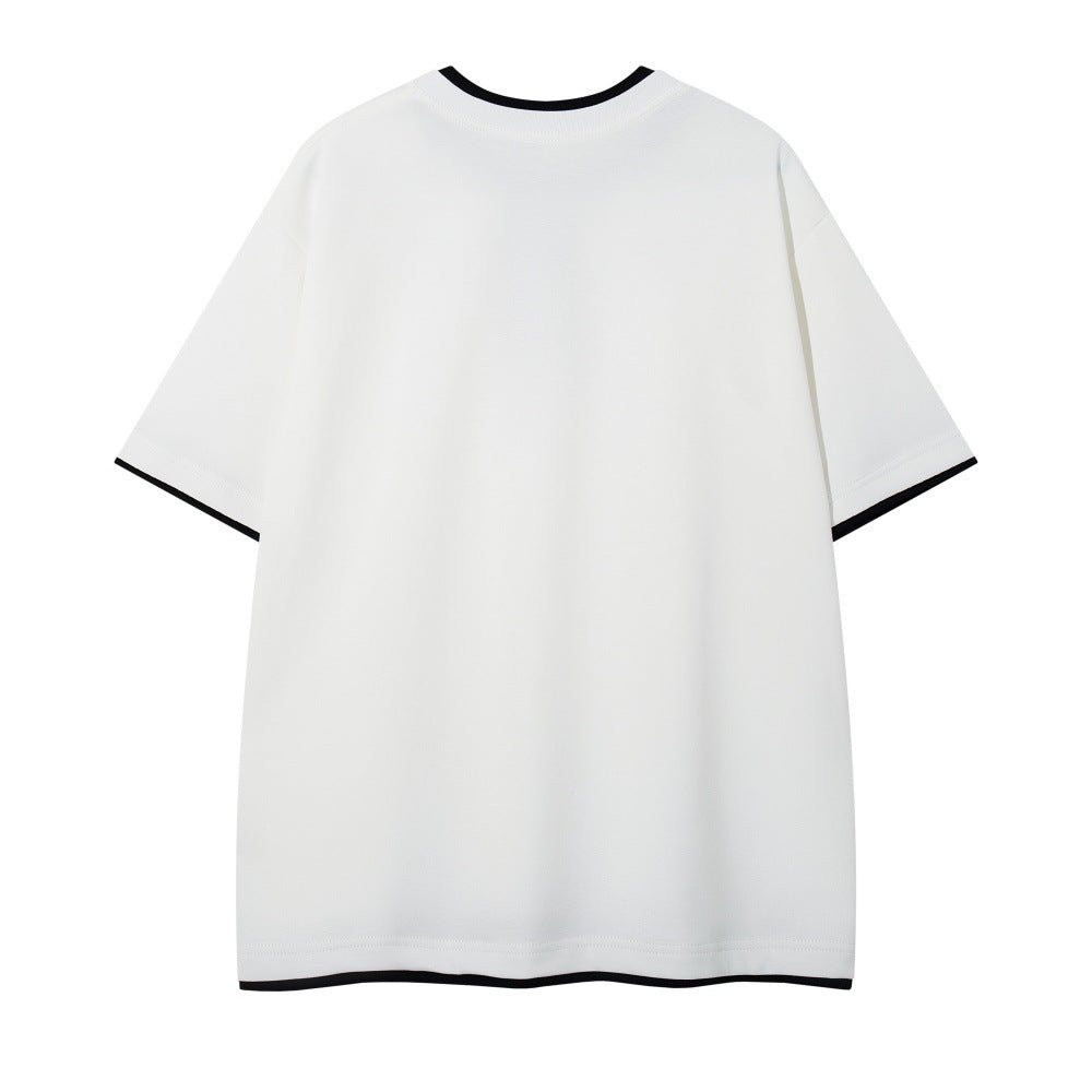 Contrast Trim Oversized Tee