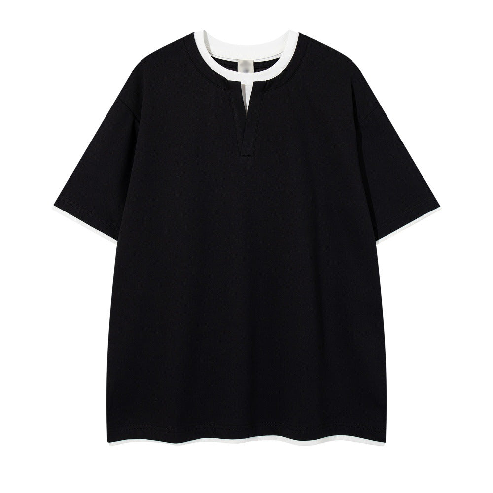 Contrast Trim Oversized Tee