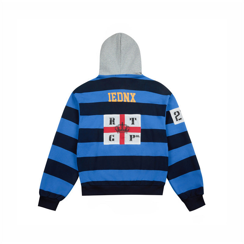 Urban Stripe Relaxed Hoodie