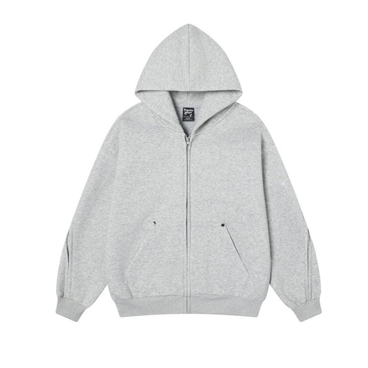 Splicing Zipper Hoodie