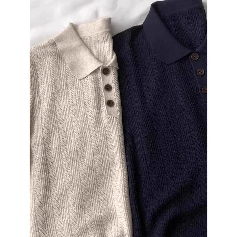 Textured Knit Polo