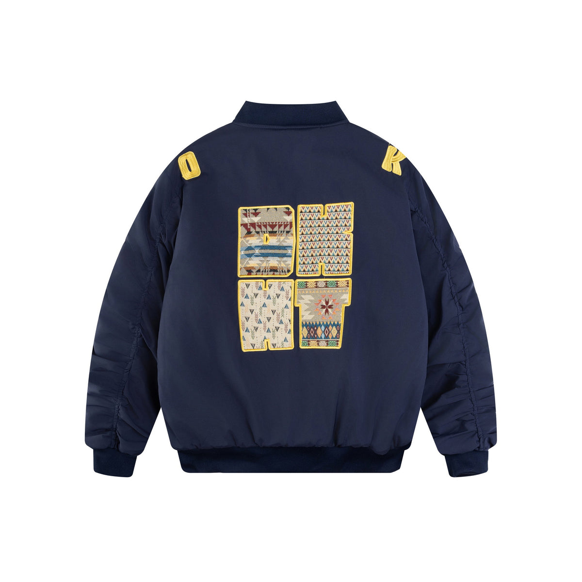 Embroidered Letter Bomber Jacket