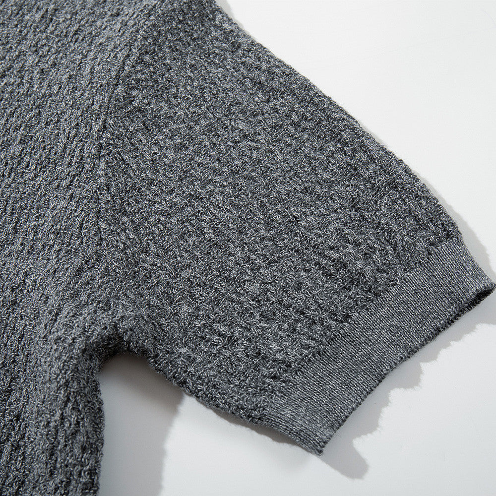 Textured Knit Polo