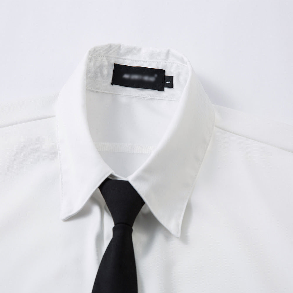 Tie Clip Short Sleeve Shirt