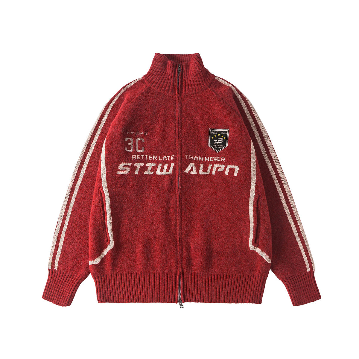 Varsity Track Knit Jacket