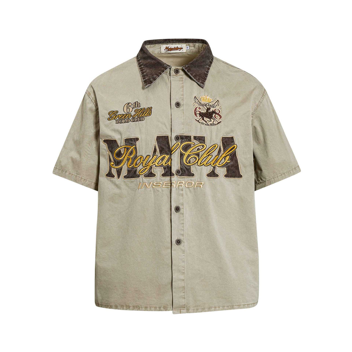 Vintage Embroidered Club Shirt