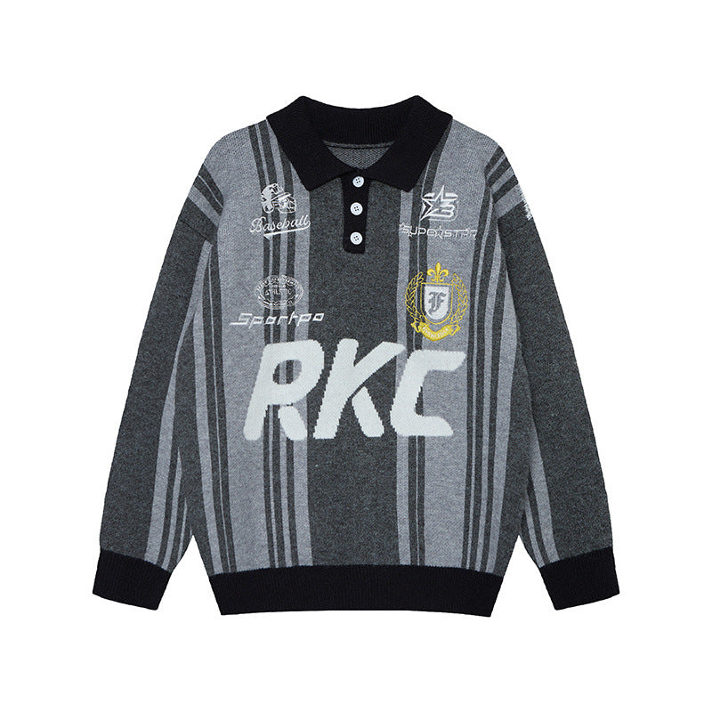 Varsity Stripe Knit Polo