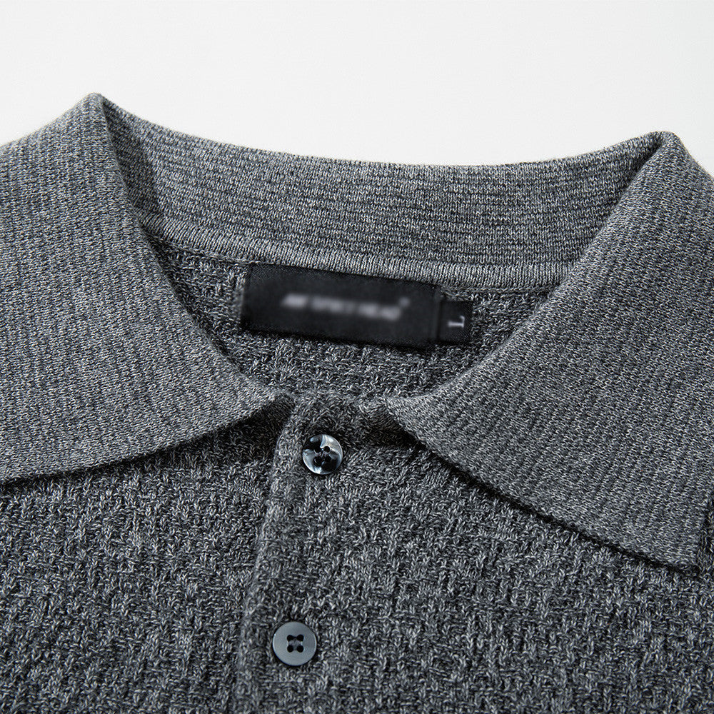 Textured Knit Polo