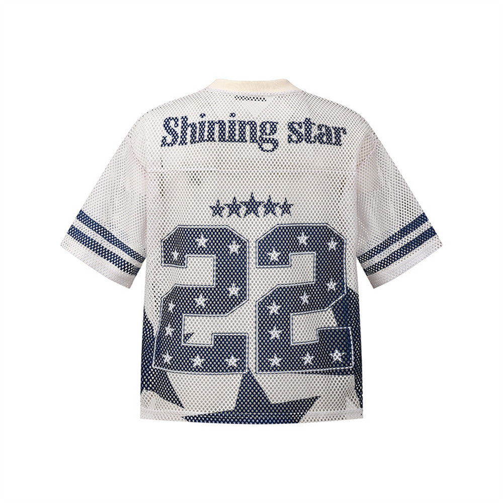 22 printed rugby jersey