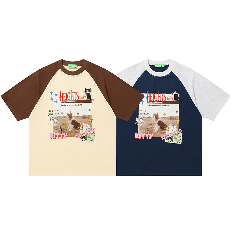 Kitty Raglan Graphic Tee