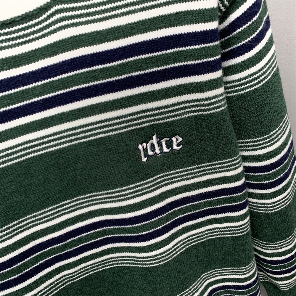 Striped Collegiate Knit Sweater