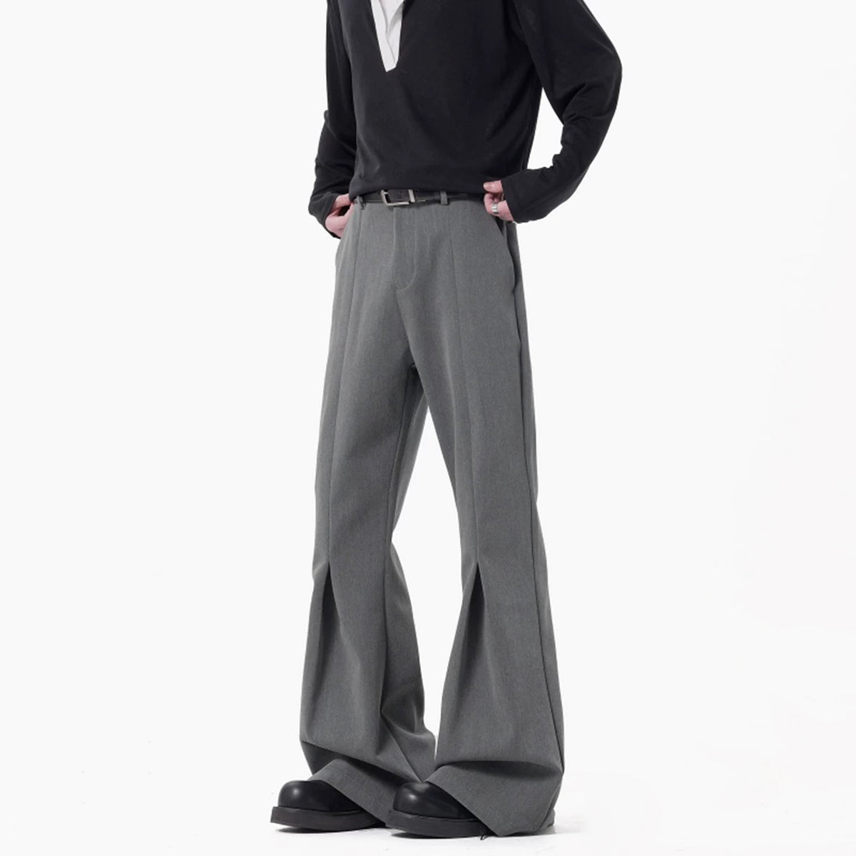 Classic Tailored Flared Trousers