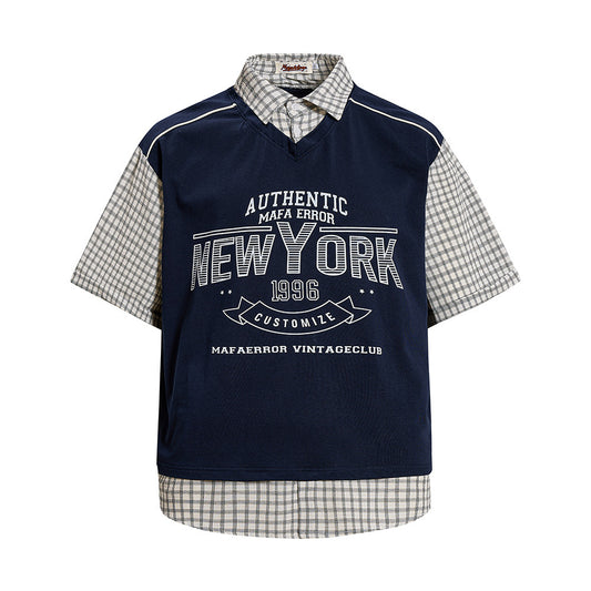 Layered Graphic Polo Tee