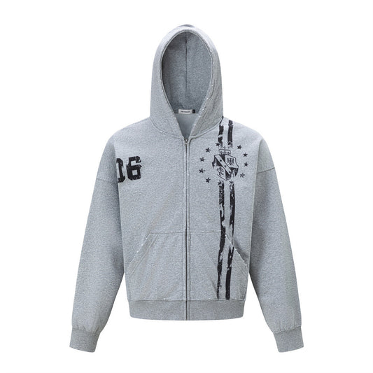 Hoodie loose men's star print