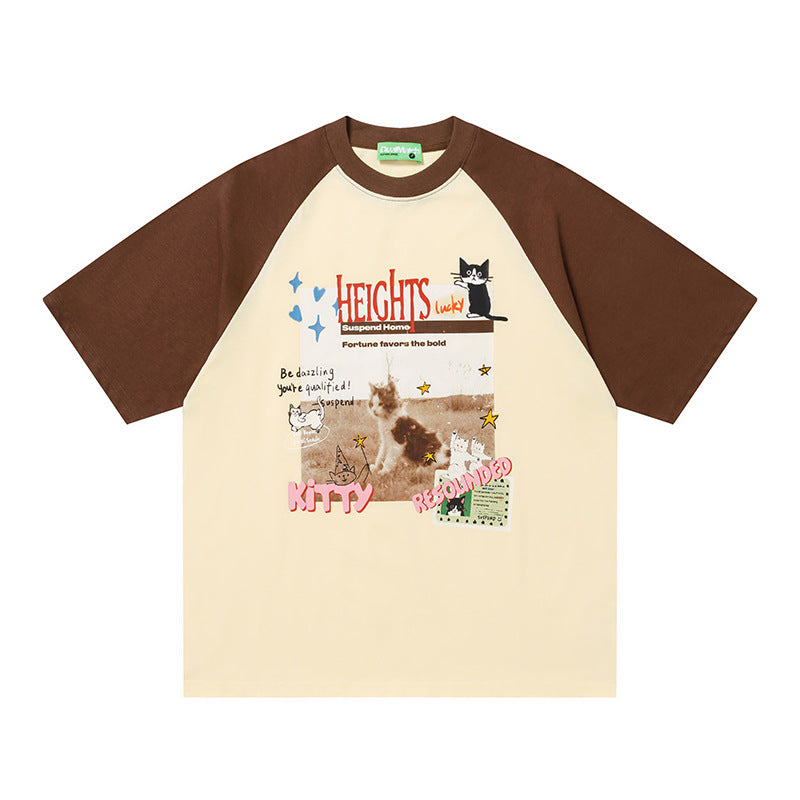 Kitty Raglan Graphic Tee