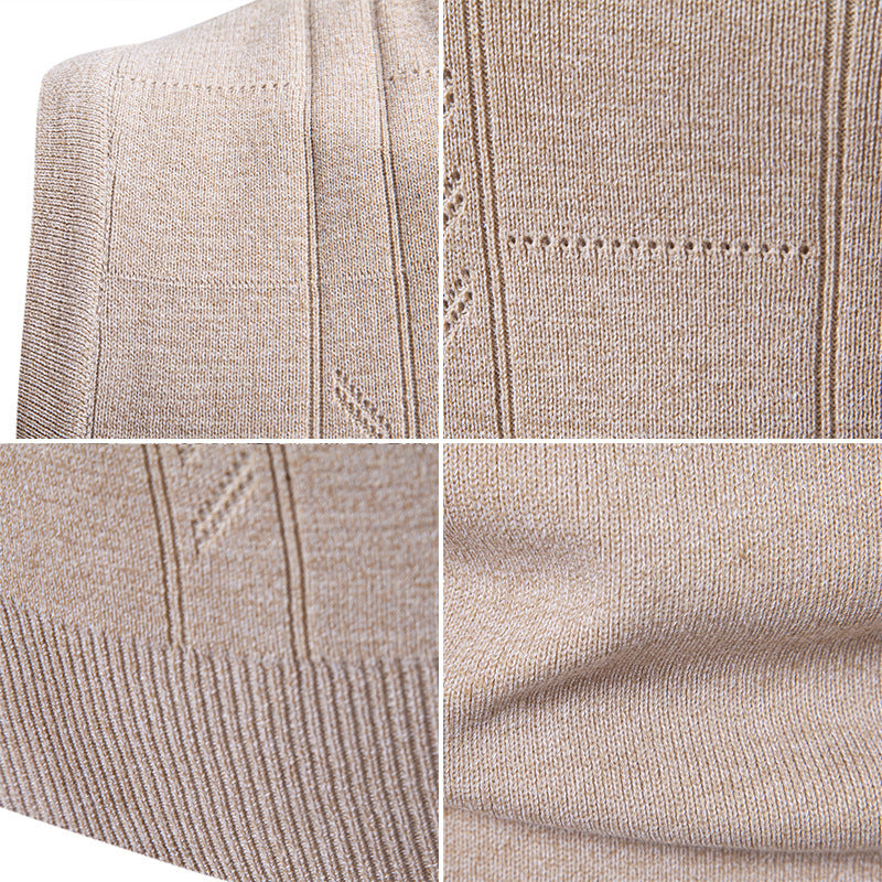 Structured V-Neck Knit Vest