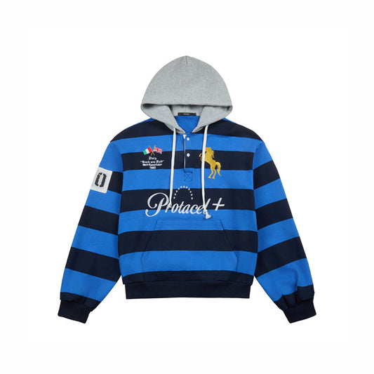 Urban Stripe Relaxed Hoodie
