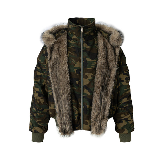 Fur Trim Utility Jacket