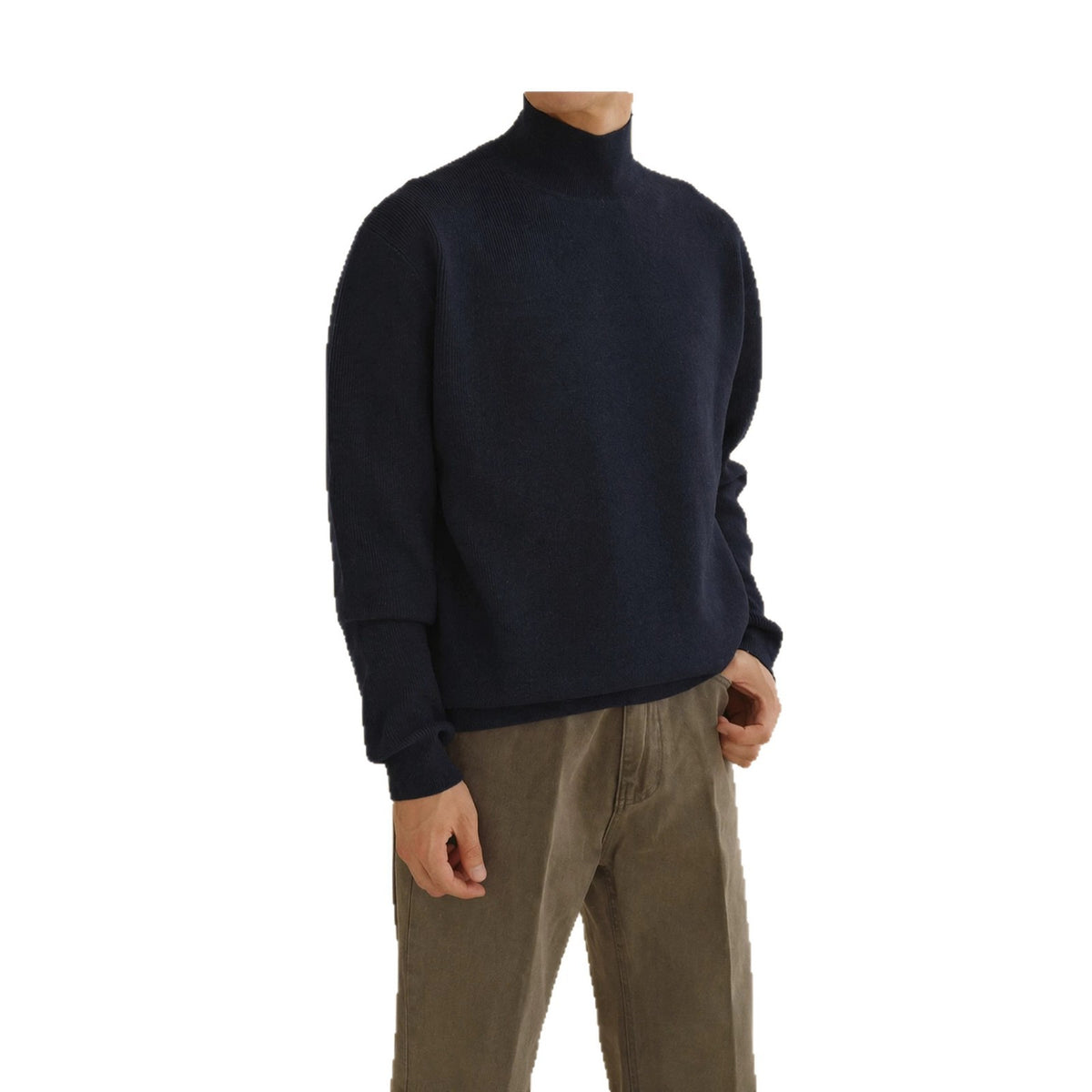 Minimal Mock Neck Knit