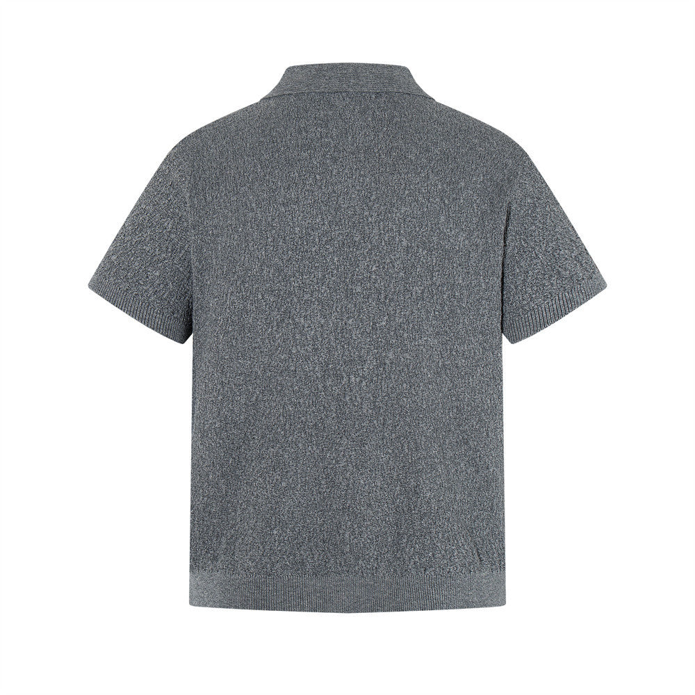 Textured Knit Polo