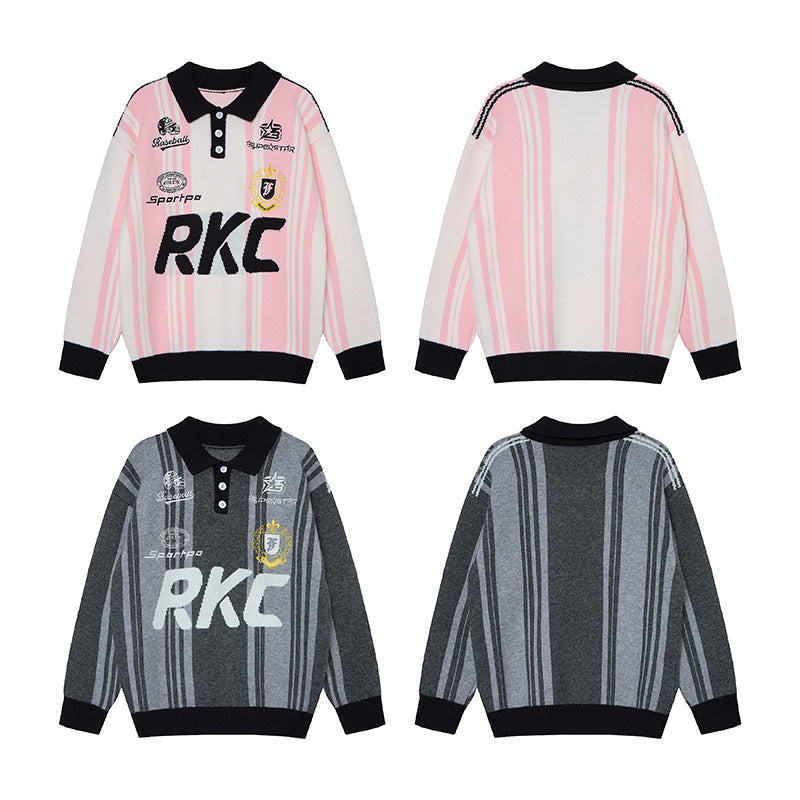Varsity Stripe Knit Polo