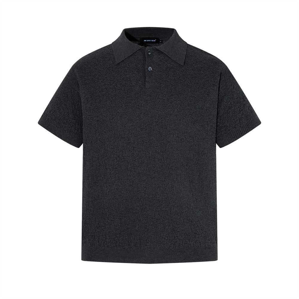 Textured Knit Polo