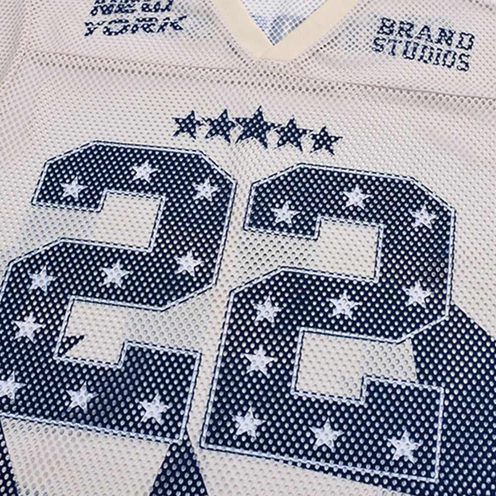 22 printed rugby jersey