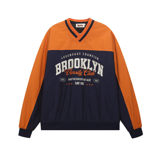 V-neck baseball jersey