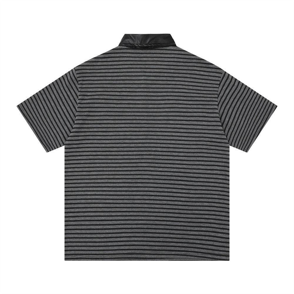 Striped Graphic Polo