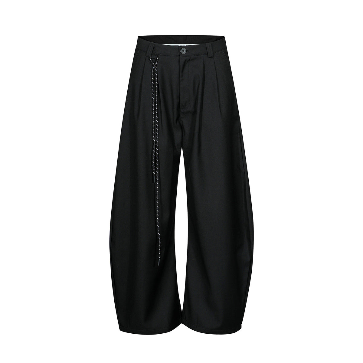 Premium Barrel-Leg Pleated Trousers