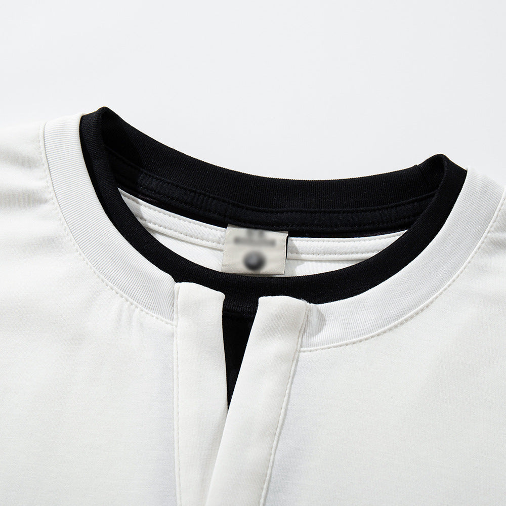 Contrast Trim Oversized Tee