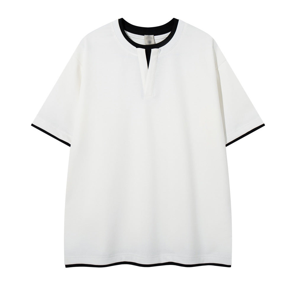 Contrast Trim Oversized Tee