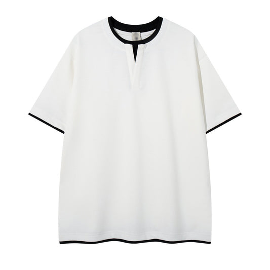 Contrast Trim Oversized Tee