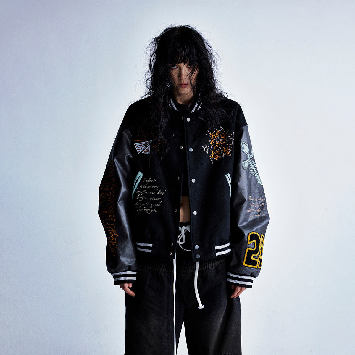 Embroidered Baseball Totem Jacket