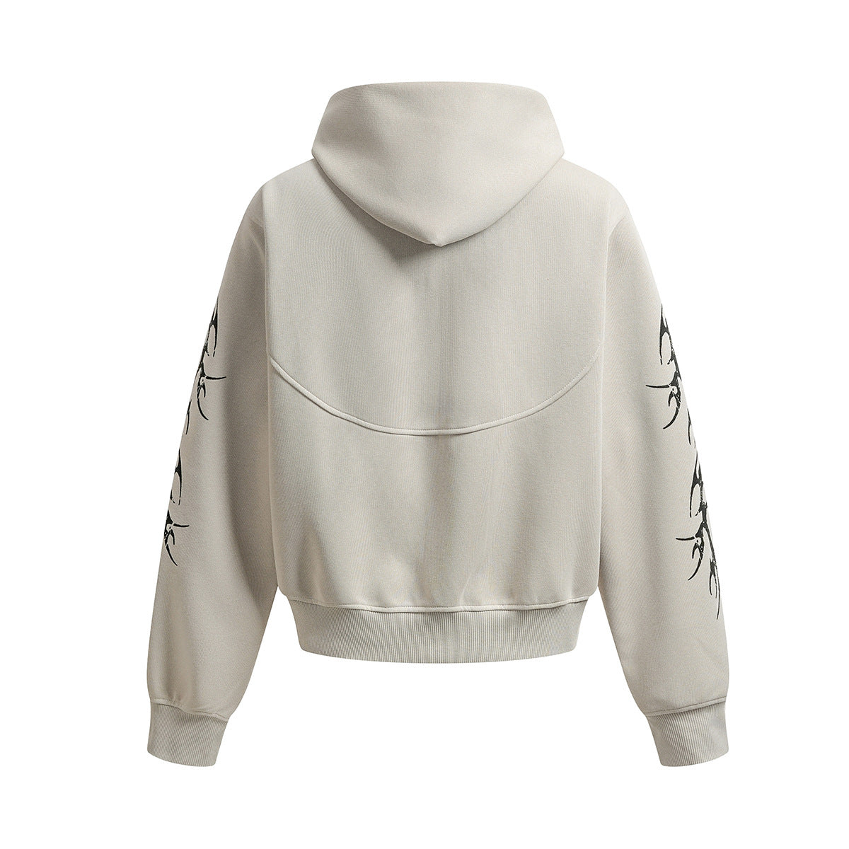 Geometric Zipper Hoodie