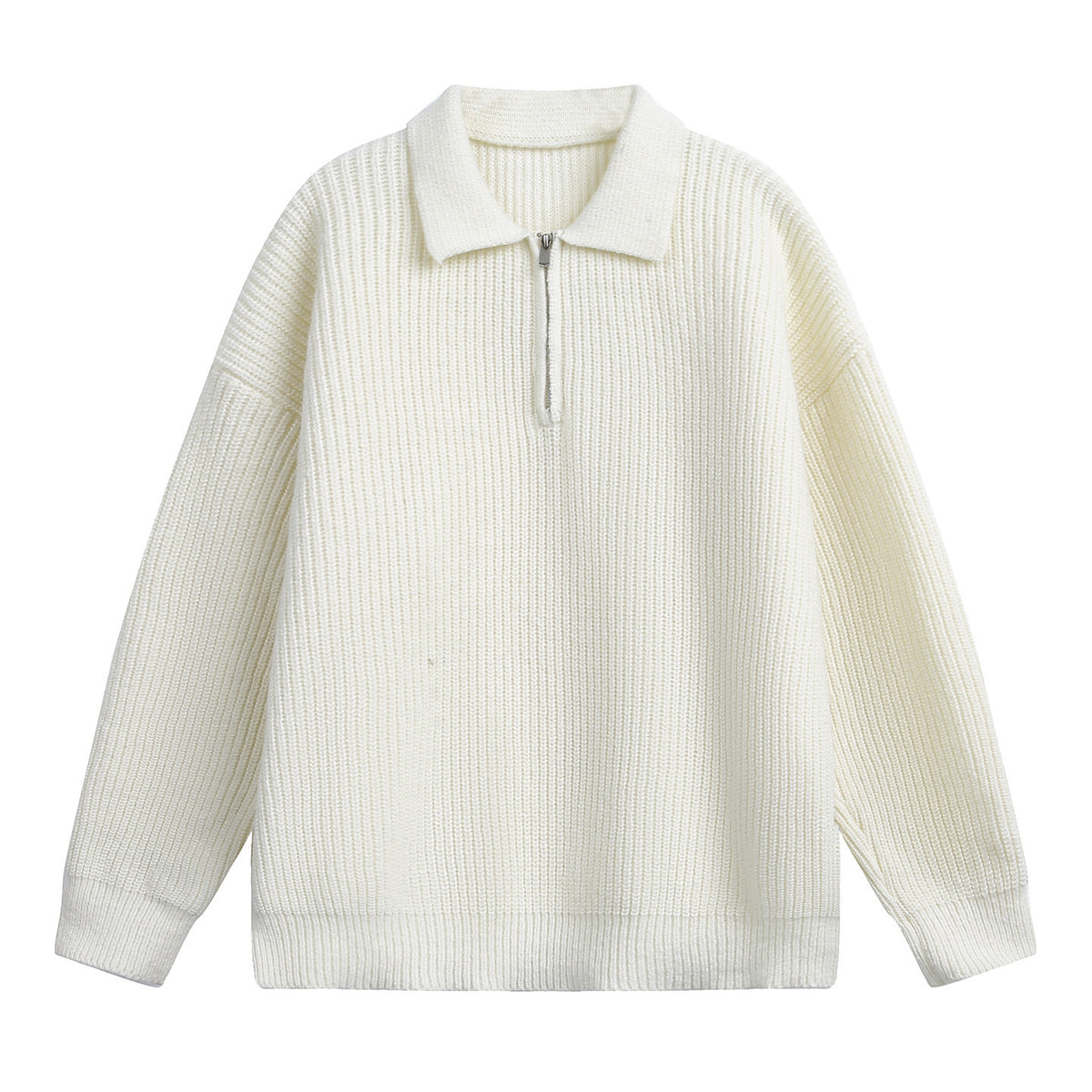 Half-Zip Knit Polo Sweater