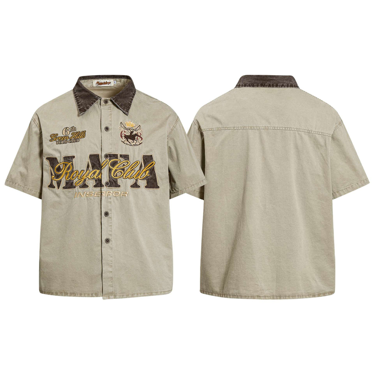 Vintage Embroidered Club Shirt