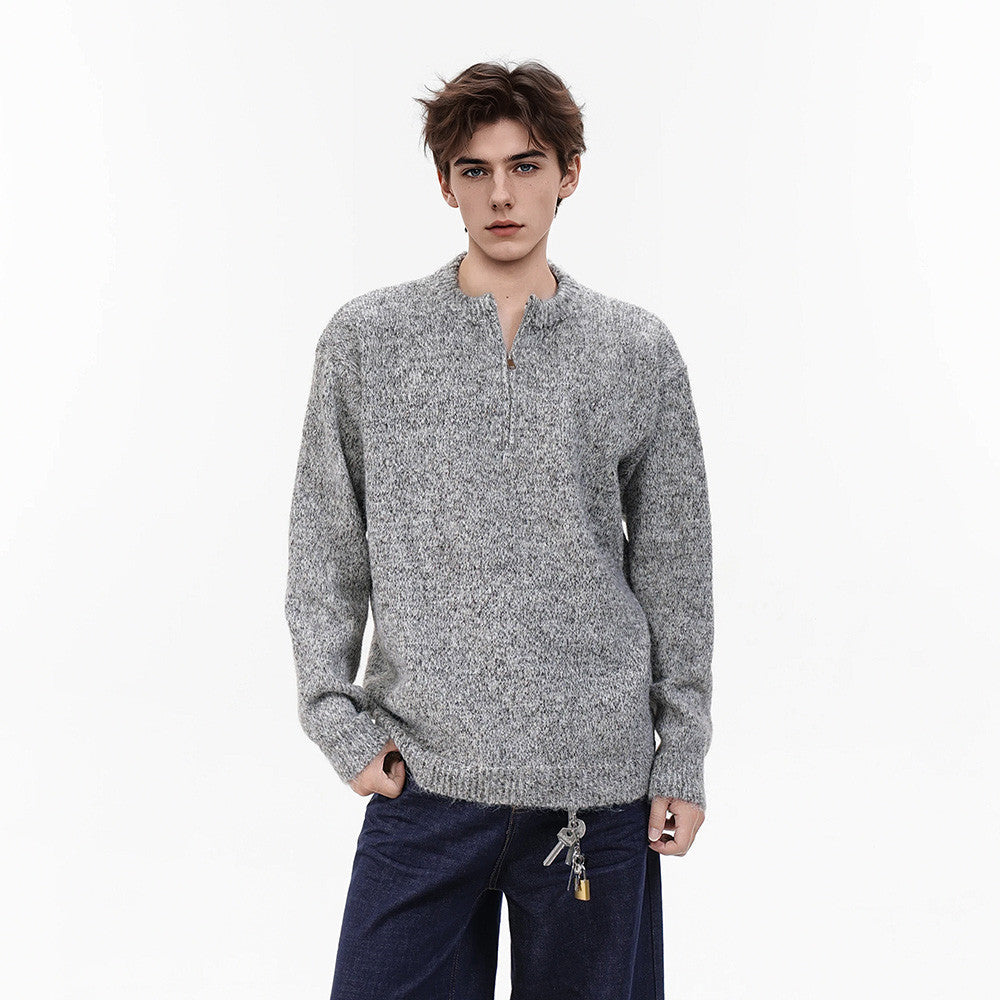Textured Marl Knit Sweater