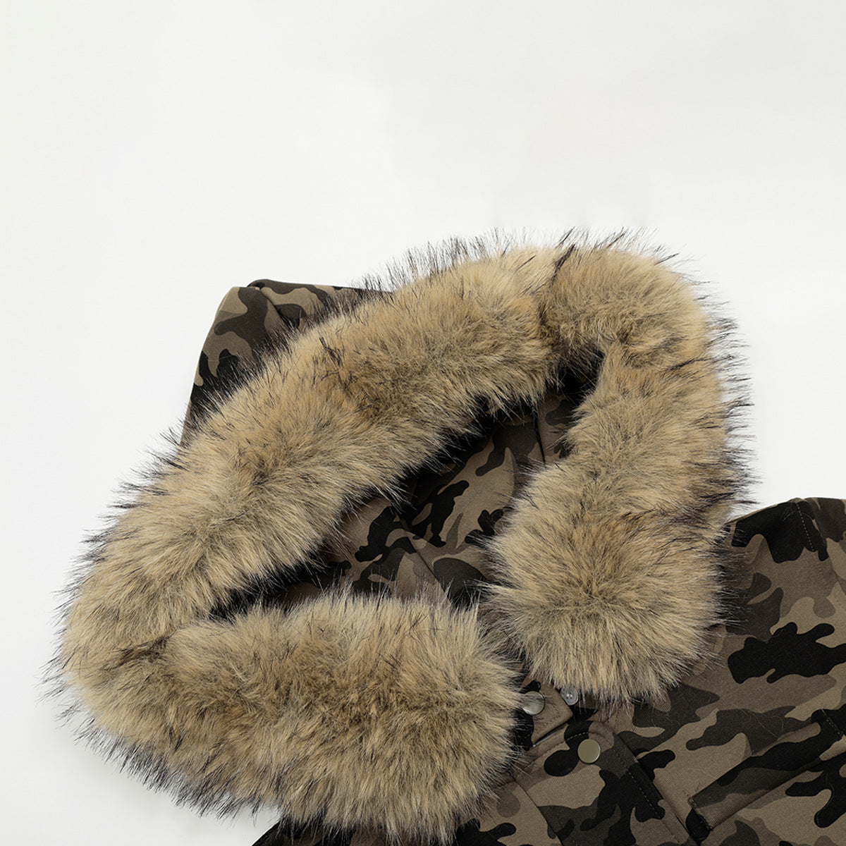 Camouflage Hooded Cardigan