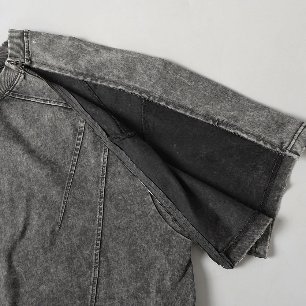 Washed Panel Oversized Tee