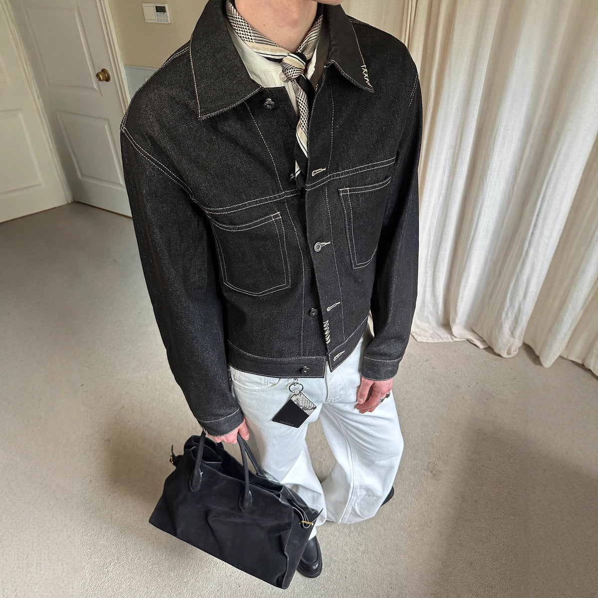 Raw Edge Denim Jacket
