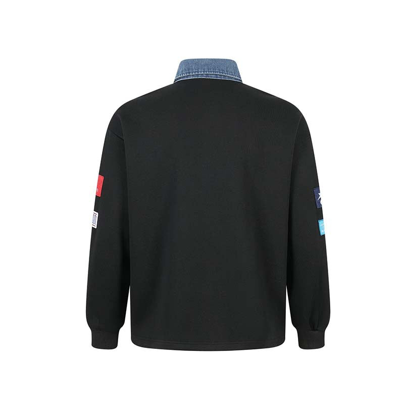 Denim Collar Rugby Shirt