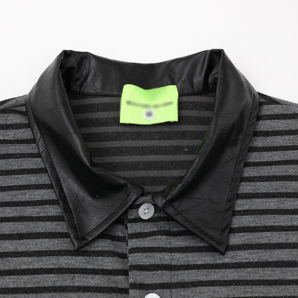 Striped Graphic Polo